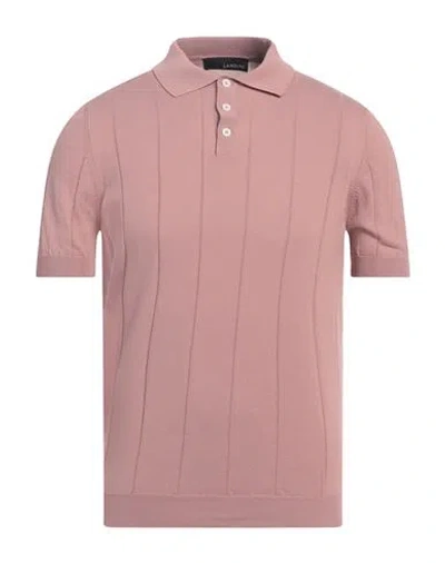 Lardini Man Sweater Antique Rose Size 38 Cotton In Pink