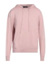 Lardini Man Sweater Antique Rose Size L Wool, Silk, Cashmere In Pink