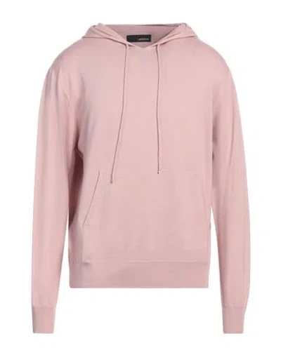 Lardini Man Sweater Antique Rose Size L Wool, Silk, Cashmere In Pink