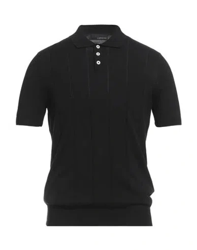 Lardini Man Sweater Black Size 38 Cotton