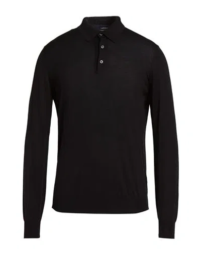 Lardini Man Sweater Black Size 46 Wool, Silk, Cashmere