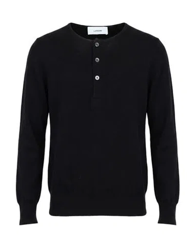 Lardini Man Sweater Black Size M Cashmere