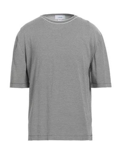 Lardini Man Sweater Black Size Xl Cotton In Gray