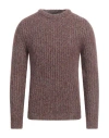 Lardini Man Sweater Brown Size Xxl Wool, Mohair Wool, Silk