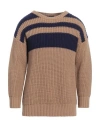 Lardini Man Sweater Camel Size 40 Wool In Beige