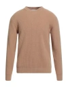 Lardini Man Sweater Camel Size L Wool, Cashmere In Brown