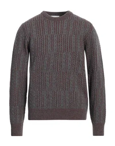 Lardini Man Sweater Charcoal Size L Wool, Cashmere In Grey