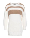 Lardini Man Sweater Cream Size 40 Wool In White