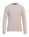 Lardini Man Sweater Cream Size L Wool, Mohair Wool, Silk