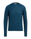 Lardini Man Sweater Deep Teal Size Xl Alpaca Wool, Nylon, Wool In Blue