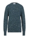 Lardini Man Sweater Deep Teal Size Xxl Wool, Alpaca Wool, Silk In Multi