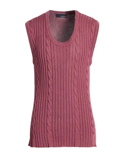 Lardini Man Sweater Garnet Size 42 Cotton, Viscose In Neutral