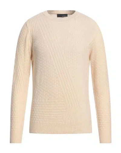 Lardini Man Sweater Ivory Size L Wool, Cashmere In White