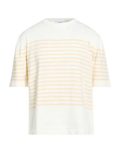 Lardini Man Sweater Ivory Size M Cotton In White