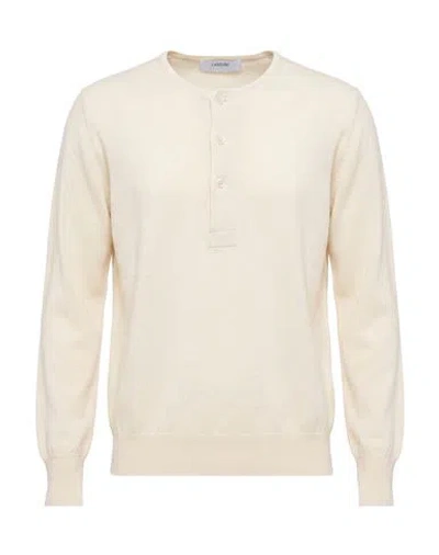 Lardini Man Sweater Ivory Size S Cashmere In Neutral