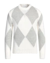 Lardini Man Sweater Ivory Size S Wool