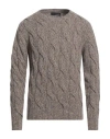 Lardini Man Sweater Khaki Size S Alpaca Wool, Wool In Beige