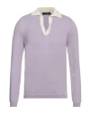 Lardini Man Sweater Lilac Size 46 Cotton