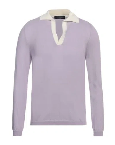 Lardini Man Sweater Lilac Size 46 Cotton
