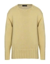 Lardini Man Sweater Lime Green Size 44 Cotton, Linen In Green