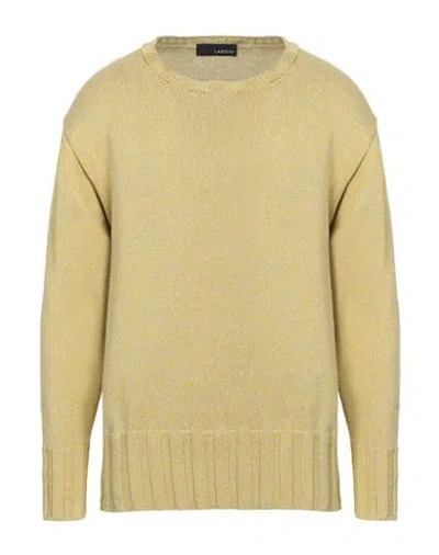 Lardini Man Sweater Lime Green Size 44 Cotton, Linen