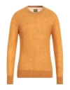 Lardini Man Sweater Mandarin Size 42 Baby Alpaca Wool, Polyamide, Wool In Mandarin