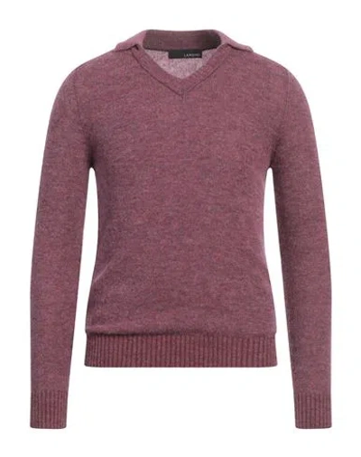 Lardini Man Sweater Mauve Size L Alpaca Wool, Nylon, Wool