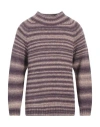 Lardini Man Sweater Mauve Size L Alpaca Wool, Wool, Polyamide In Purple