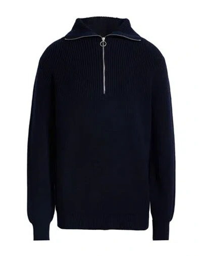 Lardini Man Sweater Midnight Blue Size 42 Wool