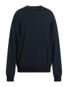 Lardini Man Sweater Midnight Blue Size M Wool, Acrylic In Blue