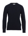 Lardini Man Sweater Midnight Blue Size M Wool, Cashmere