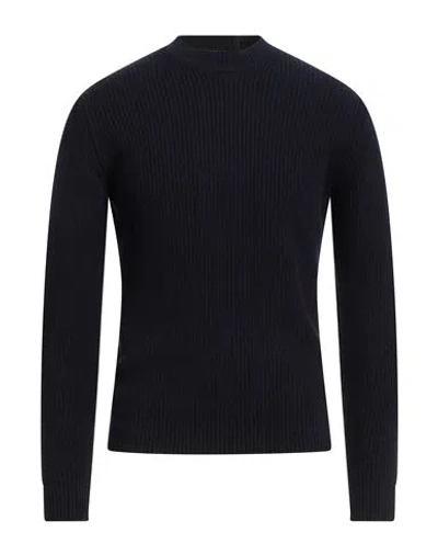 Lardini Man Sweater Midnight Blue Size S Wool, Cashmere
