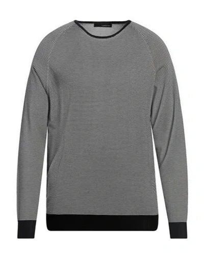 Lardini Man Sweater Midnight Blue Size Xl Cotton, Viscose
