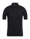 Lardini Man Sweater Midnight Blue Size Xs Cotton In Black