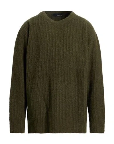 Lardini Man Sweater Military Green Size L Wool, Cashmere, Polyamide