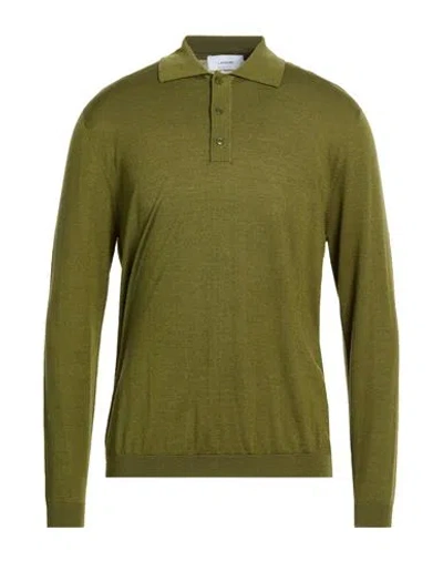Lardini Man Sweater Military Green Size M Wool, Silk, Cashmere