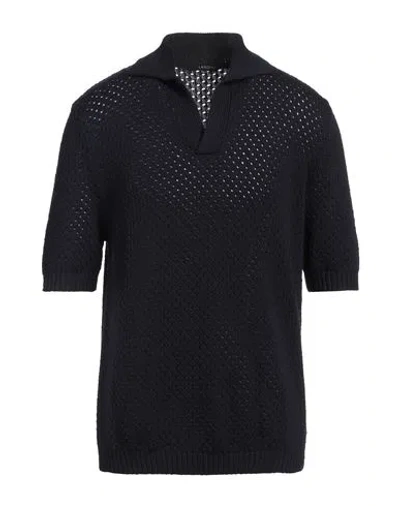 Lardini Man Sweater Navy Size 40 Wool