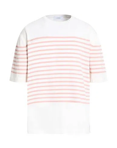 Lardini Man Sweater Off White Size L Cotton
