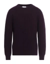 Lardini Man Sweater Purple Size S Wool, Cashmere