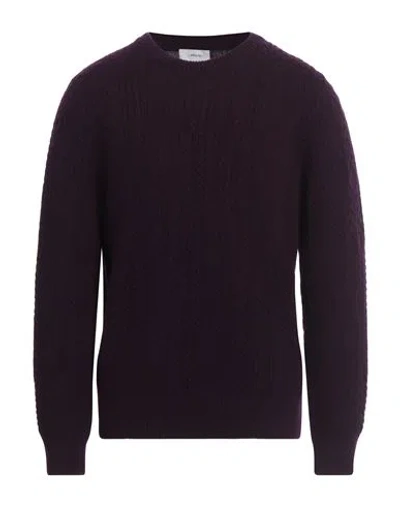Lardini Man Sweater Purple Size S Wool, Cashmere