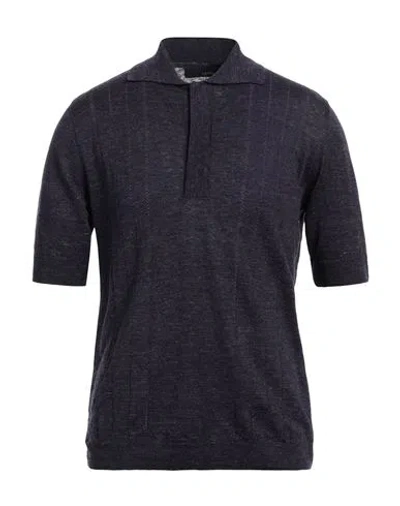 Lardini Man Sweater Purple Size Xl Linen