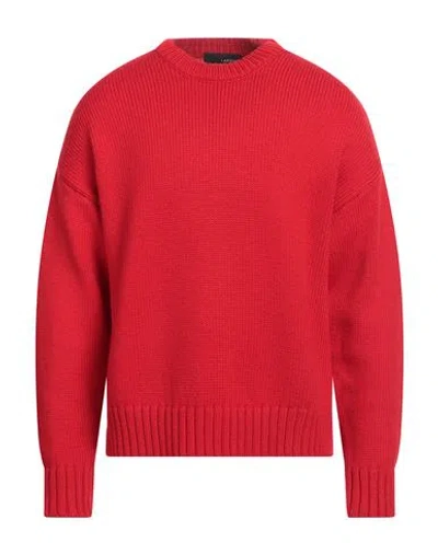 Lardini Man Sweater Red Size L Wool