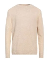 Lardini Man Sweater Sand Size Xl Alpaca Wool, Nylon, Wool In Beige