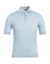 Lardini Man Sweater Sky Blue Size Xxl Cotton In Blue