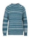 Lardini Man Sweater Slate Blue Size L Alpaca Wool, Wool, Polyamide In Blue