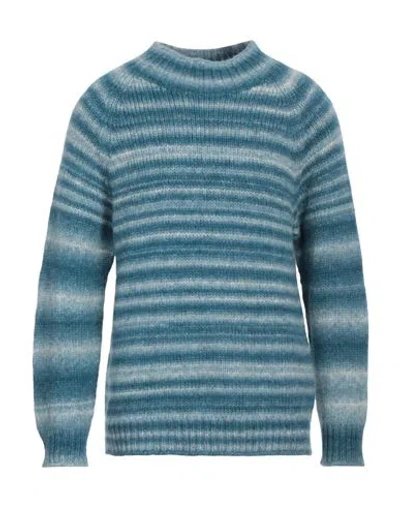 Lardini Man Sweater Slate Blue Size L Alpaca Wool, Wool, Polyamide