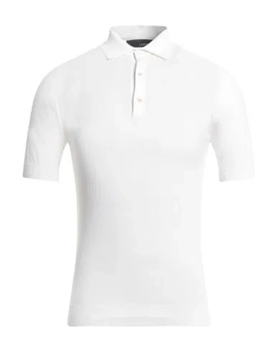 Lardini Man Sweater White Size 36 Cotton