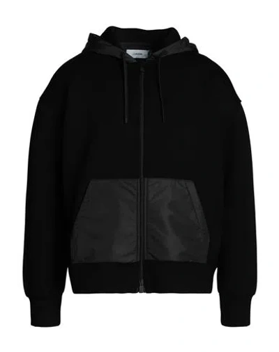 Lardini Man Sweatshirt Black Size S Viscose, Elastane In Black