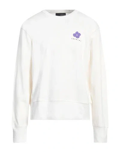 Lardini Man Sweatshirt Off White Size S Cotton