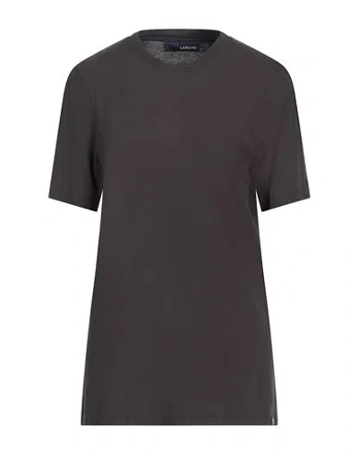 Lardini Man T-shirt Dark Brown Size 38 Cotton